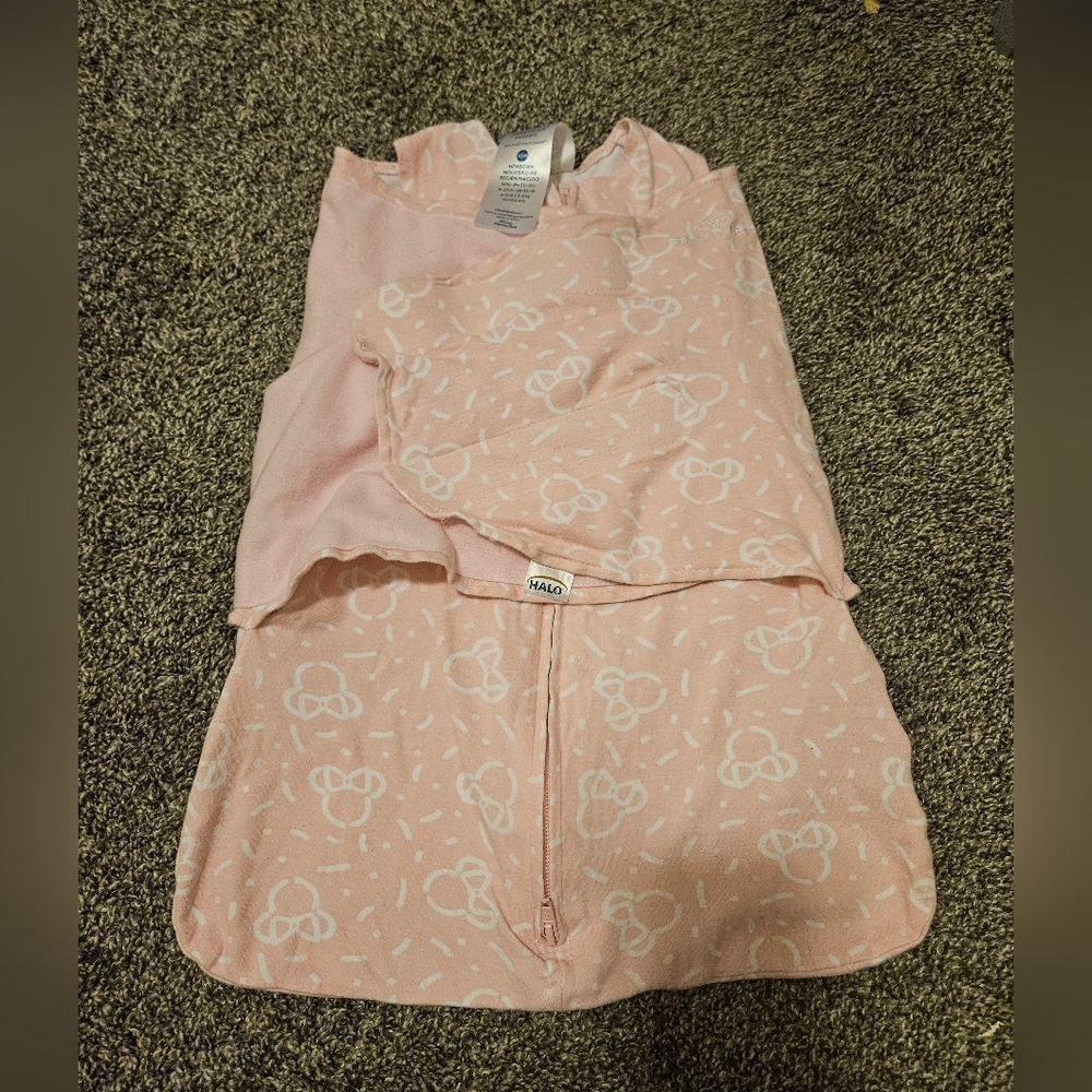 Halo Minnie mouse swaddle